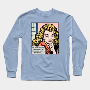 Comic Woman Is Feeling Down Long Sleeve T-Shirt